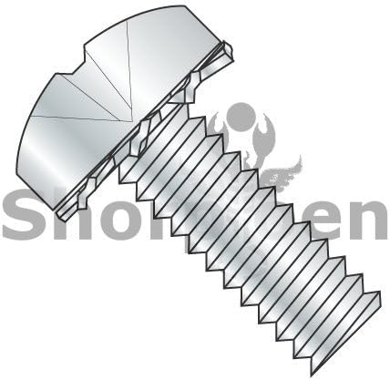 ISO 7045 Metric Phillips Pan External Washer Sems M/S Fully Threaded Zinc/Bake M2.5-0.45 x 8 BC-MI2.58EPP (Box of 10000) weight 10 Lbs