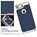 iPhone 7 Case, iPhone 7 Case Clear, iPhone 7 Phone Case, FYY Lightweight 2 in1 Hybrid Dual Layer Reinforced Bumper Case Protective Cover for Apple iPhone 7 Navy