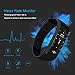 WearPai Smart Band Smart Bracelet Bluetooth 4.0 Fitness Tracker with Heart Rate Monitor Sleep Monitor Calorie Counter Pedometer Sport Activity Tracker for Android and IOS Smart Phone (Black)