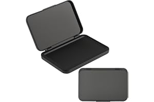 Black Ink Pads for Stamping, Fast Drying & Smudge Resistant Ink Pad for Office Documents, Handmade, Pet Paw Prints, Rubber St