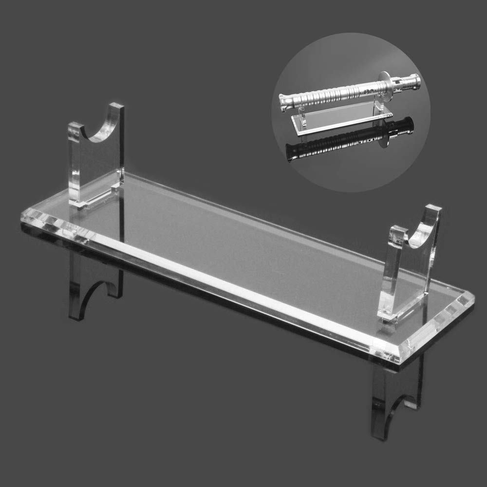 LEILIN Lightsaber Stand - Acrylic Sword & Lightsaber Display Stand, Supports All Swords (Clear, 1 Piece)