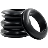 Piutouyar 12 Pcs 25mm Rubber Grommets,1 Inch Inside Diameter | 1 Inch Drill Hole Rubber Hole Grommet, Wire Grommets for Wire, Cables, Plugs, Firewall