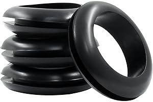 Piutouyar 12 Pcs 25mm Rubber Grommets, 1 Inch Inside Diameter 1 Inch Drill Hole Rubber Hole Grommet Wire Grommets for Wire, Cables, Plugs, Firewall