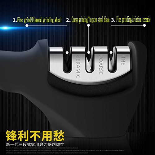 Glow Castle Ultra fast household kitchen knife sharpener sharpening tools tungsten diamond whetstone double-sided ceramic
