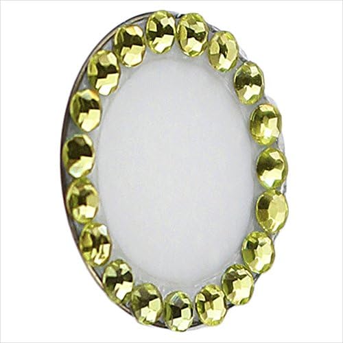 GauGau Tokyo Touch ID Home Button Cover Sticker with Rhinestone Yellow White Support Fingerprint Indentification for iPhone7 6s 6 7Plus 6Plus 6sPlus iPhoneSE 5s G2-HBCRS-Y2