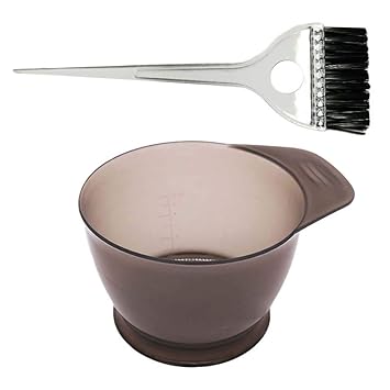 Amazon Com Healifty Professional Hair Coloring Dyeing Kit Hair Dye Kit Hair Oil Treatments Tools With Tinting Bowl And Dye Brushes 2pcs Beauty