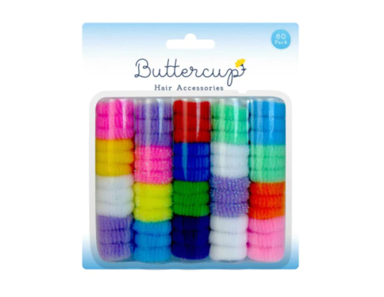 180pk Assorted Childrens Hair Bands | Mini Hair Ties | Ponytail bands by Buttercup Hair Accessories