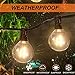 Solar String Lights Outdoor, LED String Lights Solar Patio Lights with 27 Bulbs, Waterproof, USB Rechargeable, 4 Lighting Modes, 27 FT Heavy Duty Patio Starry Lights for Backyard Garden Porch Party