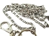 ATLanyards Swirls Stainless Steel Chain Lanyard - Stainless Steel Badge Holder