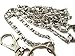 ATLanyards Swirls Stainless Steel Chain Lanyard - Stainless Steel Badge Holder
