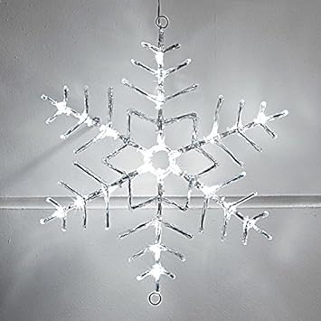 Led Acryl Schneeflocke Weihnachtsdeko 40cm Innen Außen Lights4fun