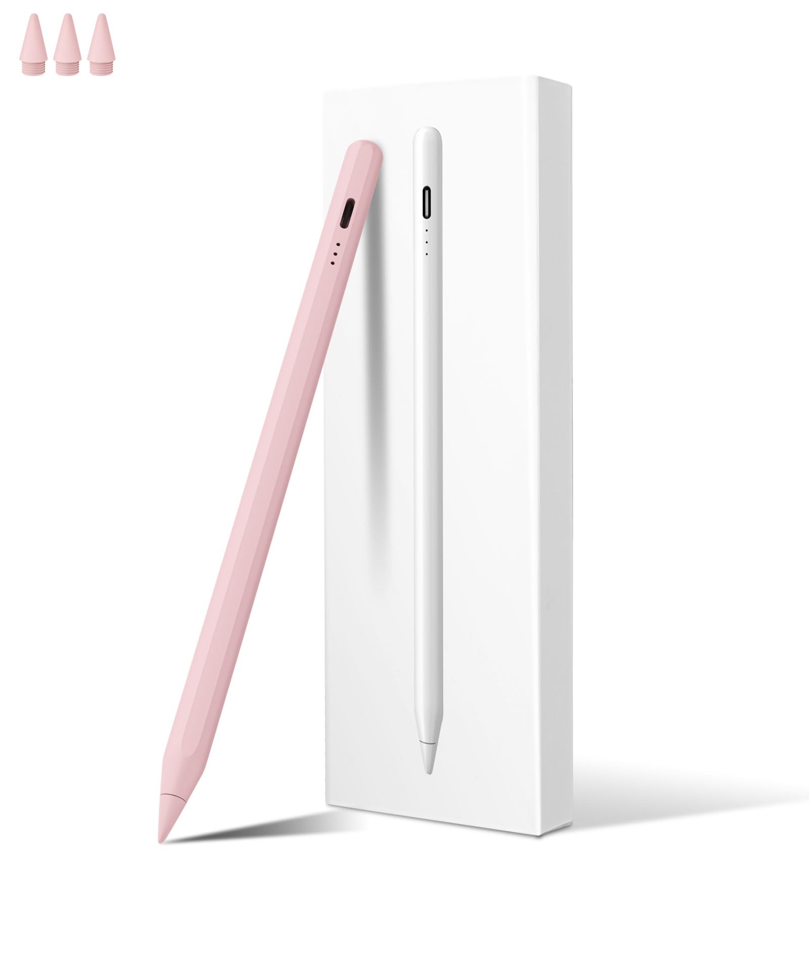 MEKO Stylus Pens for ipad 2018-2025, 13 Minutes Fast Charging iPad Pencil with Palm Rejection, Tilt Sensitivity, Compatible with i-Pad Air 3-5/11"/13", Mini 5/6, iPad 6-11, Pro 11"/12.9"/13" (Pink)