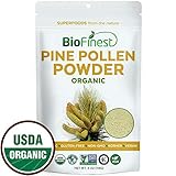 Biofinest Pine Pollen Powder (100% Pure Broken Cell Wall) - Best Absorption - USDA Organic Raw Vegan Non-GMO- Boost Stamina Digestion (4oz Resealable)