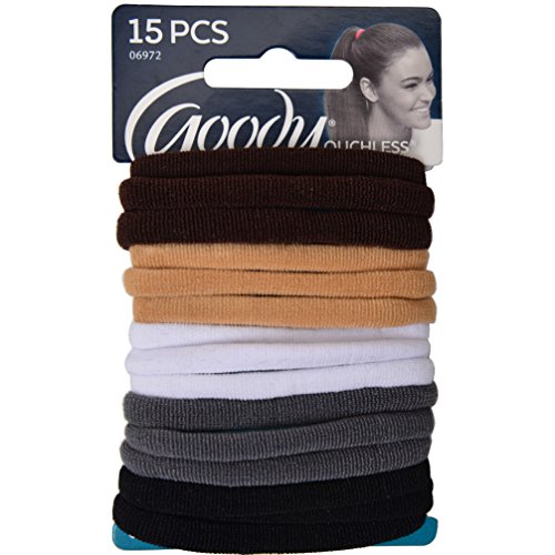 Goody Ouchless Ponytail Hair Elastics - 15