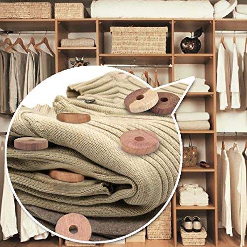 Omio Cedar Blocks for Clothes Storage 24 Pcs 100 Aromatic Red Cedar