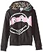 Nickelodeon Little Girls' Teenage Mutant Ninja Turtles Reversible Zip Up Hoodie, Black, 4