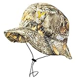 BUILTCOOL Men's Camo Bucket & Boonie Hat - Realtree Hunting & Fishing, One Size