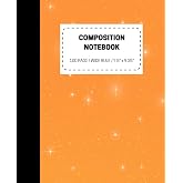 Orange Stars Composition Notebook