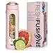 Fresh Fusions Glass Fruit Infuser Water Bottle - 20 oz - With Protector Sleeve + Recipe Ebook - Includes 25 Infused Water Recipes