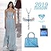 MEGA CREATIVE JEWELRY Cross Necklace for Women Angel Wings Blue Love Heart Pendant with Crystals Jewelry Gifts for Mom Wife
