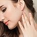 Nose Ring - Pistha 6 PCS 0.8MM Stainless Steel Rhinestone Nose Ring Body Piercing Rings Piercing Sparkly Crystal Nose Stud Hoop for Party and Dance