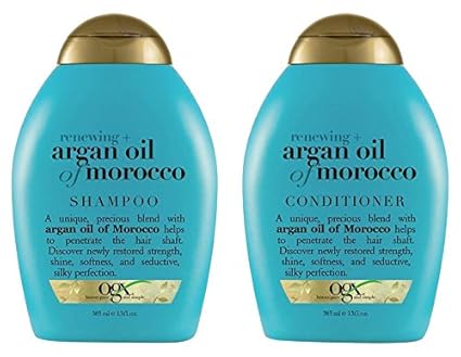 OGX Moroccan Argan Oil Shampoo + Conditioner Combo Pack(385ml x 2)