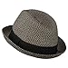 Men's Fedora with Paper Straw Braid