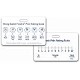 Wong-Baker Faces® Pain Rating Scale Horizontal w/NRS Badge ID Card Pocket Reference Guide (Pack of 5)