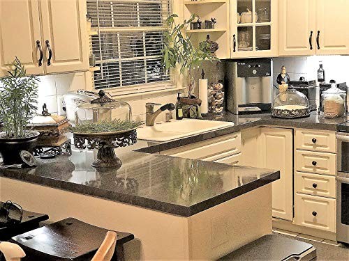 image for EZ FAUX DECOR Premium Peel and Stick Grey Soapstone Countertop NOT Pai
