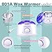 waxkiss Wax Warmer Kit - Body Hair Removal Wax Kit Effective Home Application and Painlessness Treatment Bikini Upper Lip Armpit Home Waxing Kit 14oz 1 Wax Warmer 4 Bags Wax Beans 10 Wooden Sticks