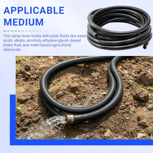 3/8" ID x 25 Ft EPDM Rubber Agricultural Spray Hose - 1 photo 8