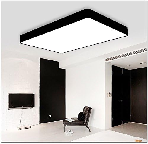 BGmdjcf Minimalist Rectangular Led Aluminum Ceiling Lamp Shade ,64W 6060Cm , 3