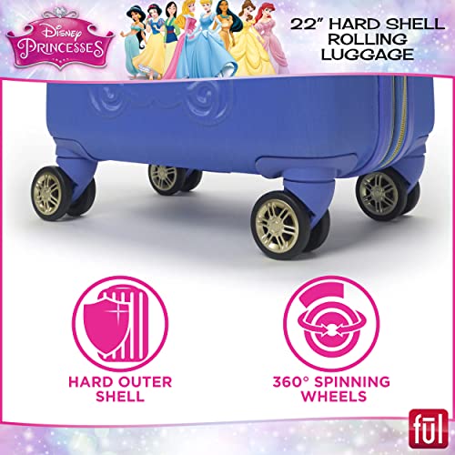 Ful Disney Princess Cinderella CarryOn Rolling Suitcase, Hardside