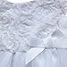 FEESHOW Infant Baby Girls' 3D Rose Flower Organza Party Wedding Christening Baptism Dress White 3-6 Months