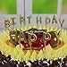 Willcan Gold Color Happy Birthday Candles Cake Toppers,13 Molded Letter Candles for Party time Wedding and Memories Day Decoration and Celebration for Adults and Kids.