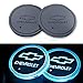monochef Auto sport 2PCS LED Cup Holder Mat Pad Coaster with USB Rechargeable Interior Decoration Light for Chevrolet Accessory