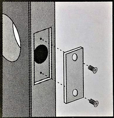 Door Strike Filler Plate | Cylindrical Lock Prep | Mortise Filler | Door Edge Filler Bar | Door Hardware, repair, replace | Lock Repair | 1 1/8" x 2 1/4" | Duranodic | Oil Rubbed Bronze | Tuff Strike