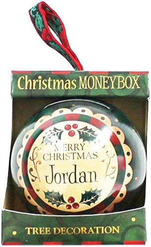 Tree Decorations Personalised Money Box Bauble - Jordan