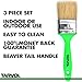 House Paint Brushes (3 PIECE SET) 3 Flat Brush Pack That Includes 1