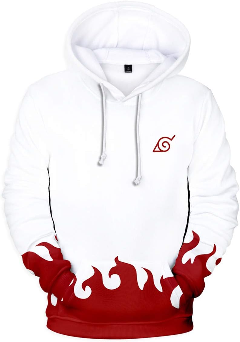 Men Women Naruto 3D Digital Print Hoodie 4th/6th Hokage Japanese Anime Sweatershirt Jumpers