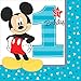 Another Dream Disney Mickey Mouse Fun To Be One Birthday Party Pack for 16 with Plates, Napkins, Cups, Tablecover, and Candles