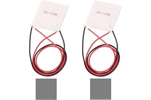 DAOKI 2 Pcs TEC1-12706 12V 6A 60W Thermoelectric Cooler Cooling Peltier Plate Module 40 x 40 mm Semiconductor Refrigeration w