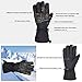ZPbliss Unisex Waterproof Ski Gloves Winter Windproof Thermal Warm Insulated Skiing Snowboarding Snowmobile Motorcycle Glove (Pair)
