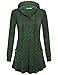 Kimmery Women's Cross V-Neck Long Sleeve Casual Pullover Long Hoodies With Pockets