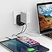 UK Ireland Hong Kong Power Adapter, TESSAN UK Travel Plug Adapter with 2 USB Charging Ports for USA to UK British England London Scotland Irish Wall Outlet- Compact Safe Grounded Type G