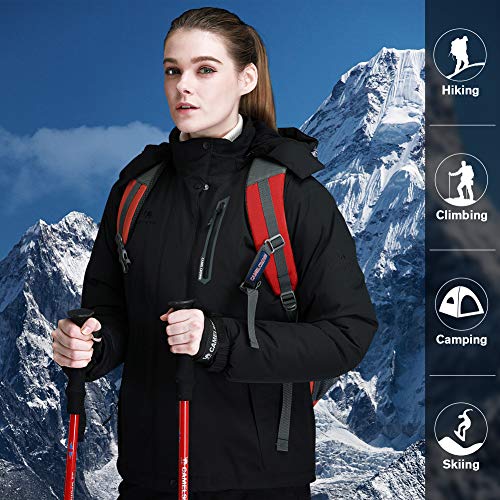 CAMEL-CROWN-Womens-Mountain-Snow-Waterproof-Ski-Jacket-Detachable-Hood-Windproof-Fleece-Parka-Rain-Jackt-Winter-Coat