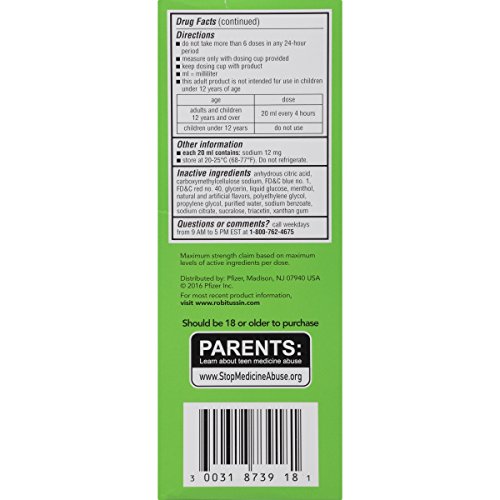 Robitussin Maximum Strength Cough Syrup - Image 6