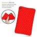 Fintie Silicone Case for Amazon All-New Fire HD 8 - [Honey Comb Series] Light Weight [Anti Slip] Shock Proof Silicone Protective Cover [Kids Friendly] for Fire HD 8 Tablet (2016 6th Gen Only), Red