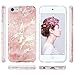 ULAK iPod Touch 7 Case, iPod 6 Marble Case, Clear Case Slim fit Anti-Scratch Flexible Soft TPU Bumper Hybrid Shockproof Protective Case for Apple iPod Touch 5 / 6th / 7th Generation-Marble Pink