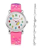 Orologio Bambina Analogico al Quarzo con Cinturino 3d Disegni Kit da Principessa